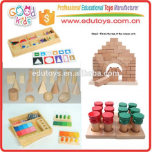 Montessori Material Sensorial De Madera Preescolar Niños Educativos Juguetes